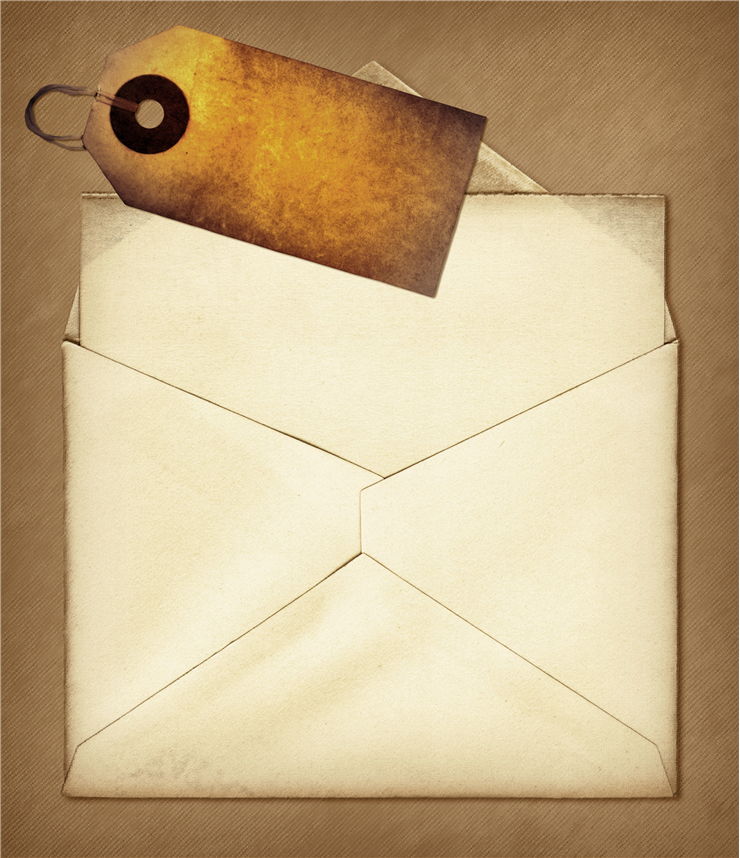 Vintage Envelope and Paper