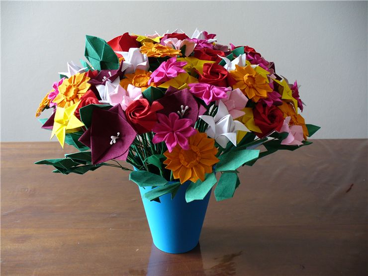 Paper Origami Flowers