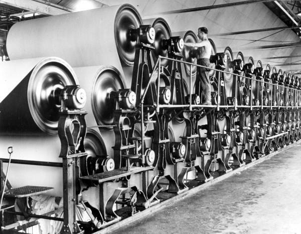 Papermaking Machnine in Paper Mill near Pensacola