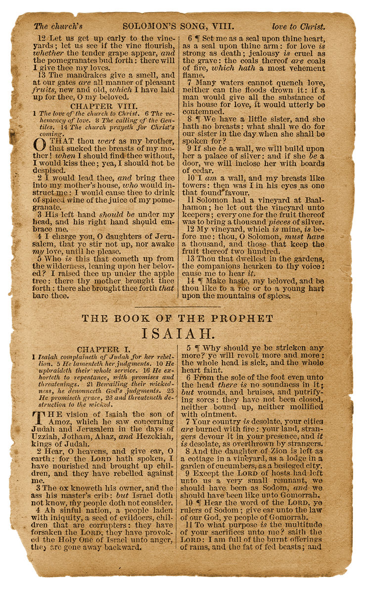 Picture Vintage Bible Paper Page